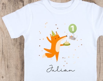 Camiseta camiseta cumpleaños, personalizada, cumpleañera, niño, niña, unisex, con nombre y edad del niño