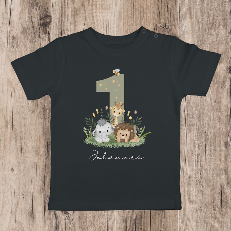 T-Shirt Geburtstagsshirt, personalisiert, Geburtstagskind, Junge, Mädchen, Unisex, mit Namen und Alter des Kindes Bild 4
