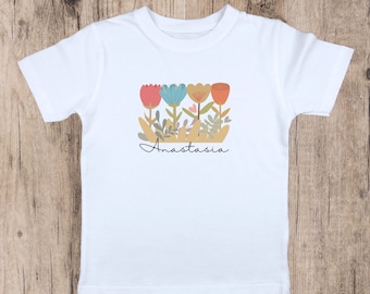 T-shirt verjaardagsshirt, gepersonaliseerde kleding voor het kind, jarig kind, unisex T-shirt, shirt met kindernaam, cadeau kind