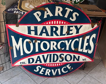 Harley Davidson dealer sales service motorcycle sign
