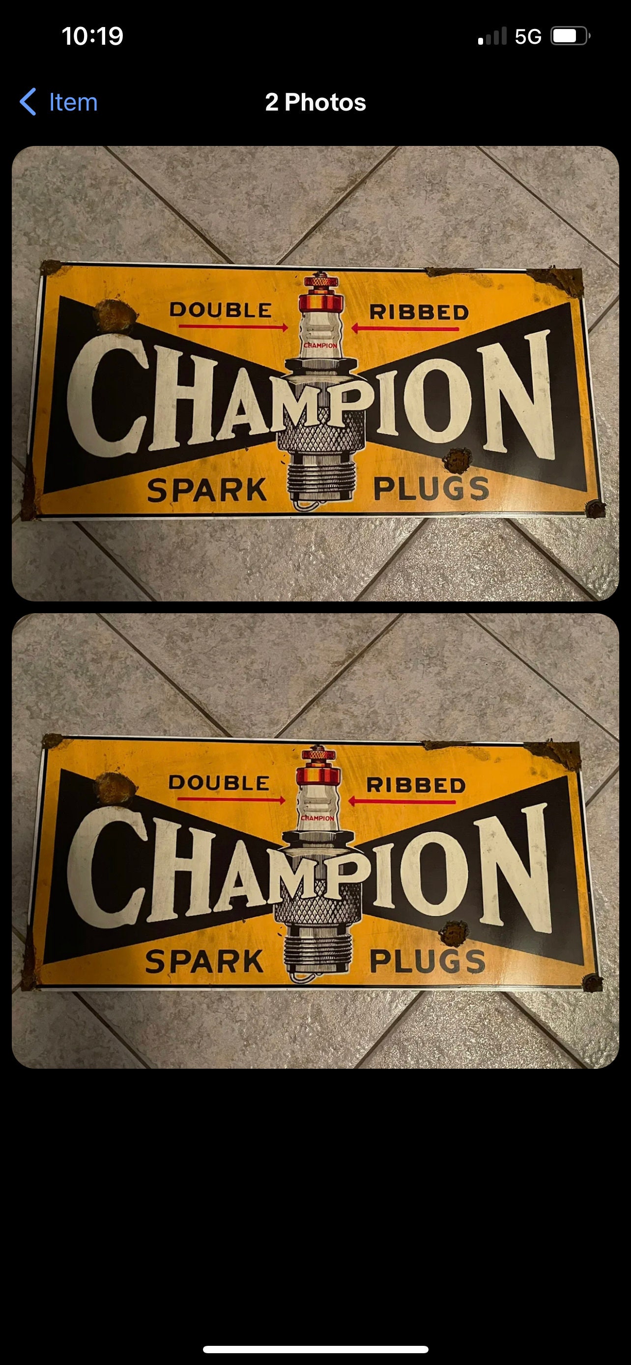 Champion Spark Plug Sign - Etsy