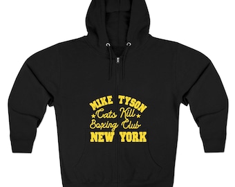 Boxing Ring Ready Mike Tyson CatKill Boxing Club-hoodie met volledige ritssluiting en rits voor heren of dames gymbokskleding