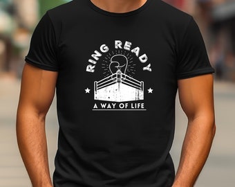 Ring Ready Boxing T-shirt: Athletic Fit Gym T-shirt