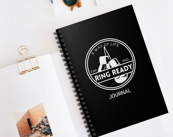 Fitness Workout Journal/Tracker-Geregeerd Spiraal Notebook-Boxing Gym Gift Organisatorische Notebook-Fitness Healing Mind, Body, Soul