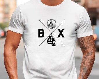 Ring Ready Boxing Athletic Apparel T-shirt Canvas 3001 Gym Fitness T-shirt Lifestyle