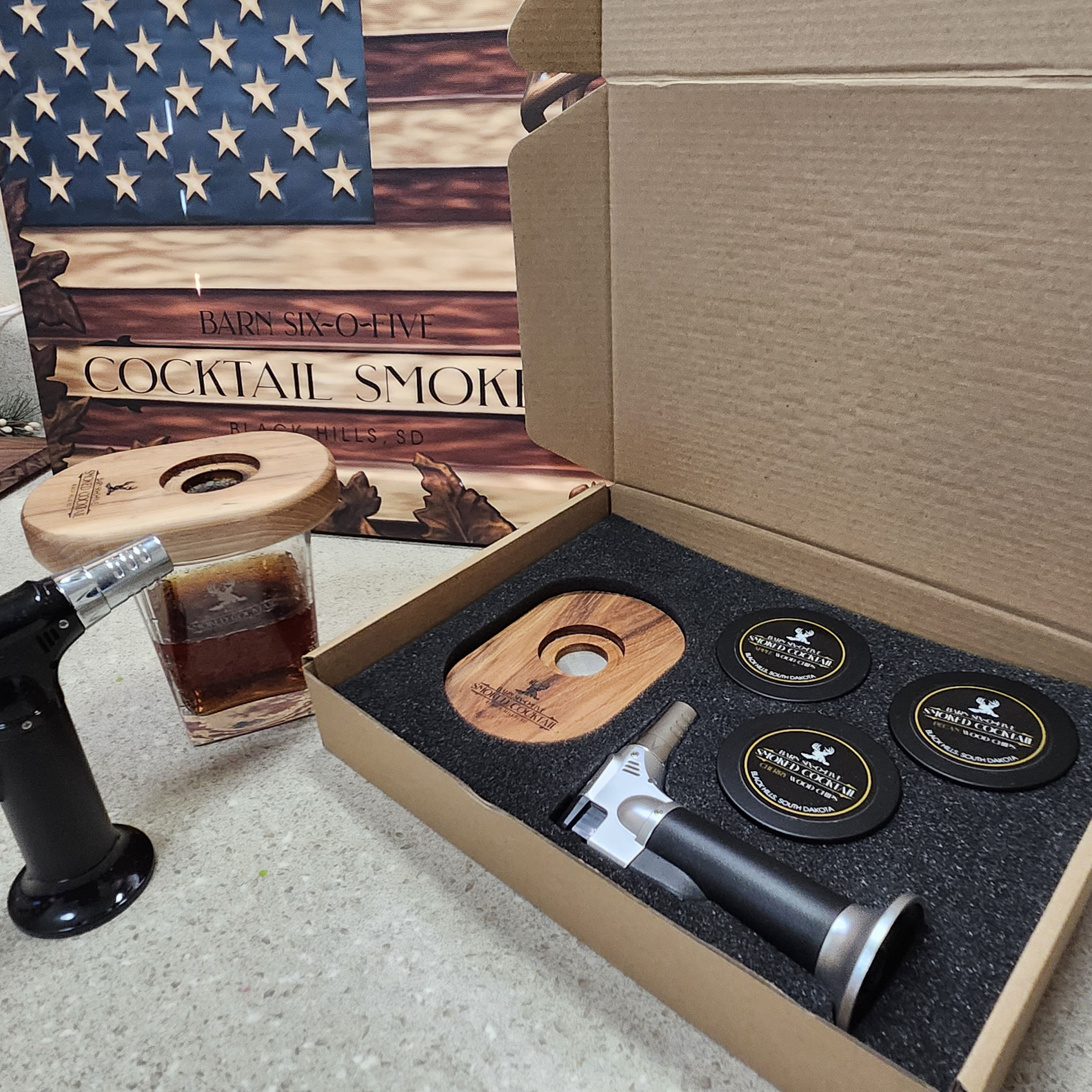 Old Fashioned Cocktail Kit for Whiskey, Bourbon & More - Premium Barrel  Set, USA Oak - Cocktail Smoker Kit with Torch - Bourbon Gifts for Men -  Gifts from Wife, Daughter, Son (