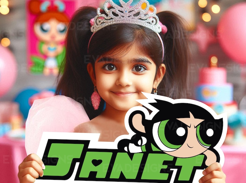 Powerpuff Girls LOGO Sign With Custom Name (high Resolution), Powerpuff ...