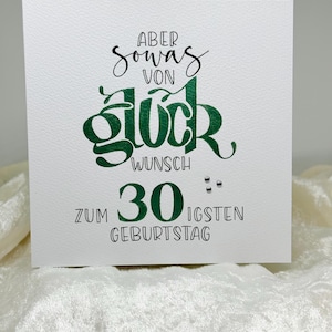 Geburtstagskarte, handgeschriebene Geburtstagskarte, Geldgeschenk, handgemacht, Karte mit Umschlag, 30. Geburtstag