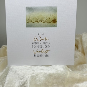 Trauerkarte handgeschrieben, Kondolenz, Beileidskarte, Trauerspruch, Kondolenzkarte, Beileid, handgemacht