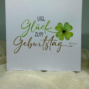 Geburtstagskarte, handgeschriebene Geburtstagskarte, Geldgeschenk, handgemacht, Karte mit Umschlag