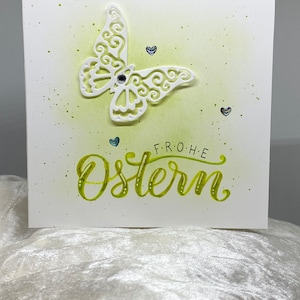 Karte zu Ostern, Geldgeschenk, handgeschrieben, Ostergeschenk