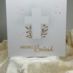 Trauerkarte handgeschrieben, Kondolenz, Beileidskarte, Trauerspruch, Kondolenzkarte, Beileid, handgemacht