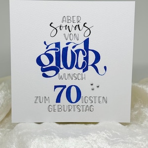 Geburtstagskarte, handgeschriebene Geburtstagskarte, Geldgeschenk, handgemacht, Karte mit Umschlag, 70. Geburtstag