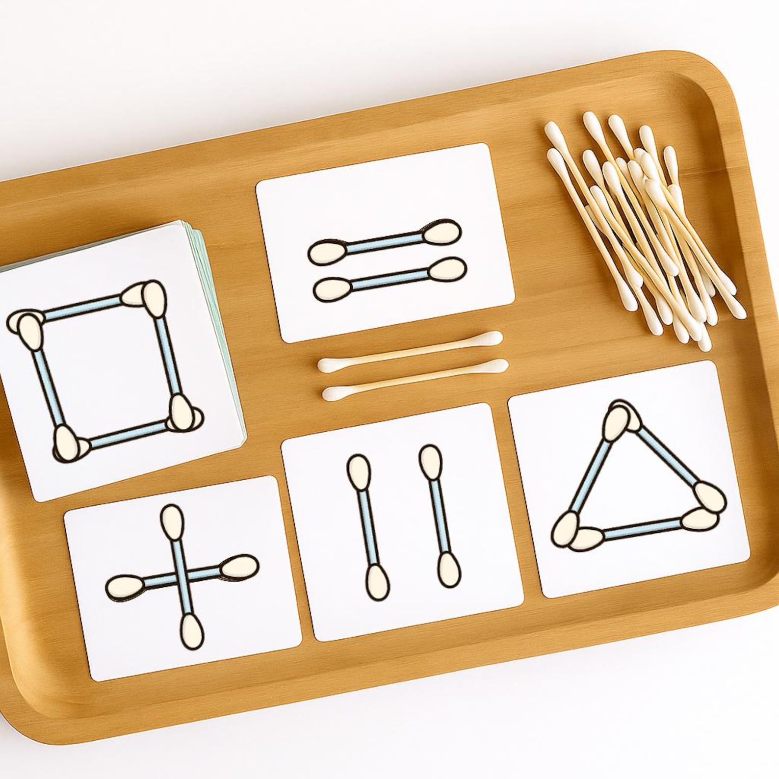 Cotton Swab Pattern Cards: Montessori Fine Motor Skills (printable PDF ...