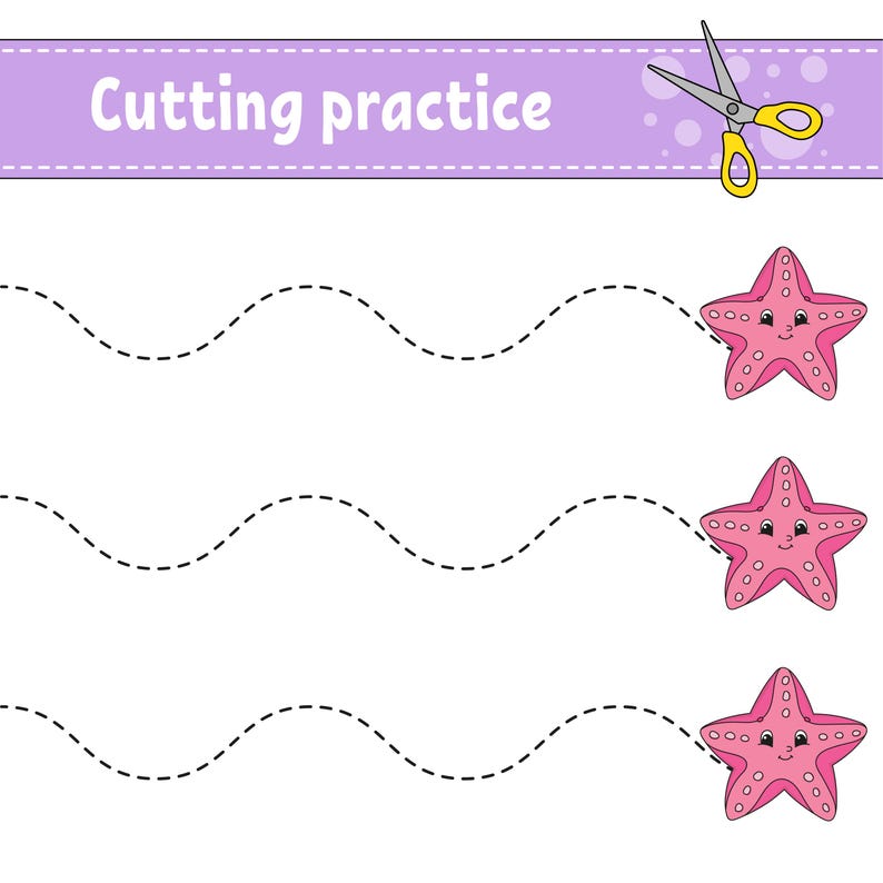 Cutting Worksheets for Kids – 40 Pages | Fine Motor Skills | Preschool Scissor Activities | Printable PDF image 8
