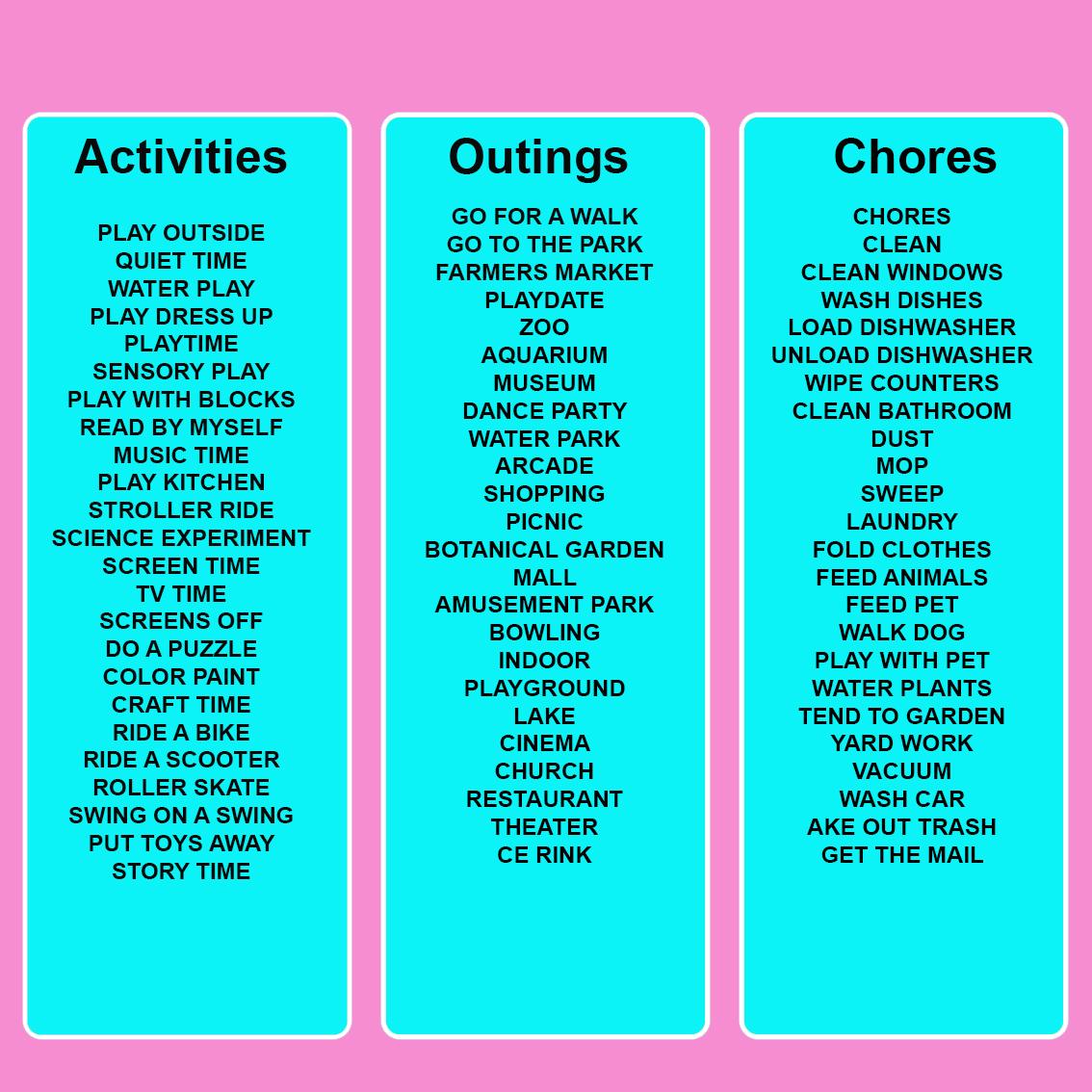 PECS Communication Cards for Girls: Visual Schedule (printable PDF) - Etsy