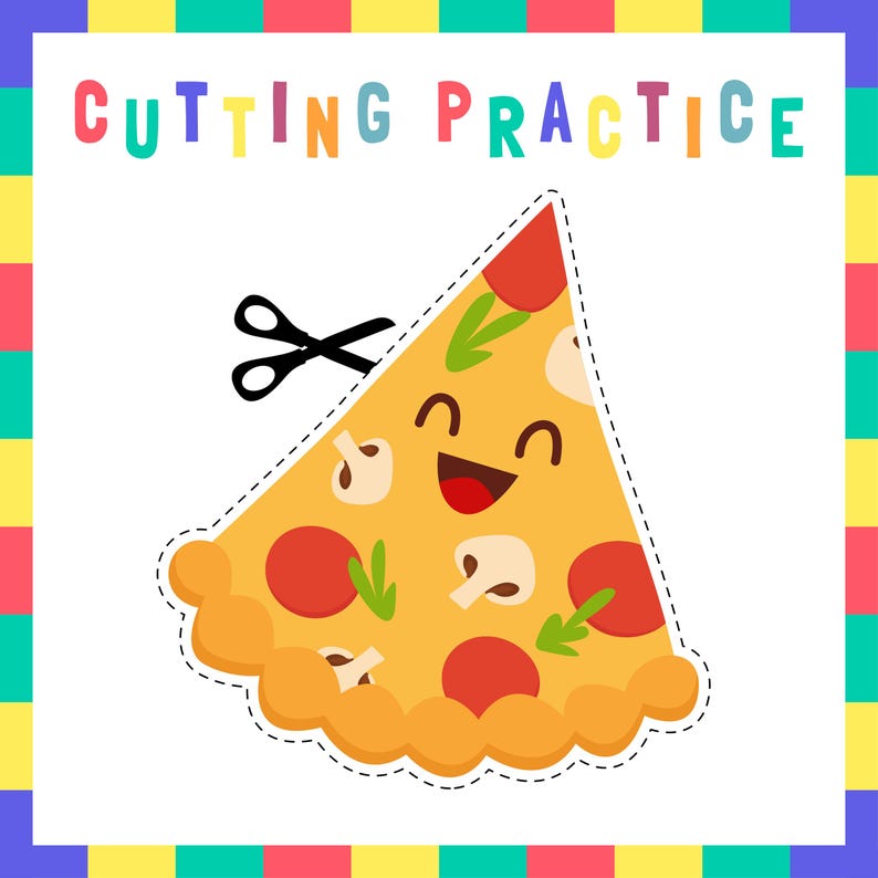 Cutting Worksheets for Kids – 40 Pages | Fine Motor Skills | Preschool Scissor Activities | Printable PDF image 6
