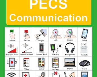 PECS Communication Cards: Visual Supports for Autism & Speech Therapy (PDF Download) | ABA therapy tools | Autism support