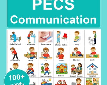 PECS Communication Cards for Kids | Printable Visual Schedule | First-Then Board | Autism, Special Education, Speech Therapy