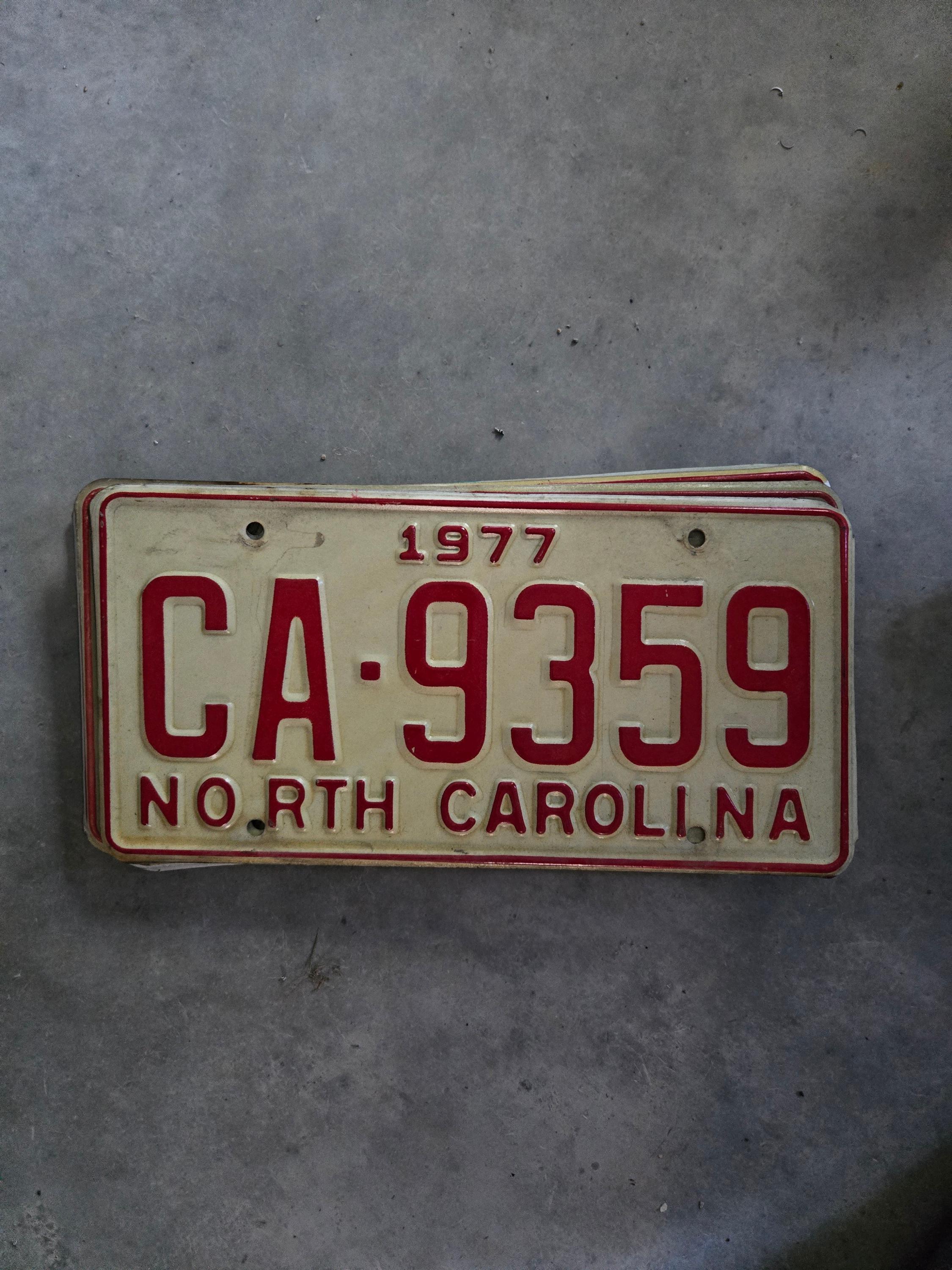 1977 License Plate - Etsy