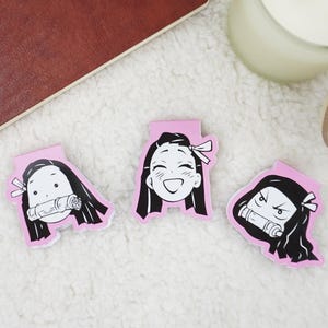 Demon Girl Bookmark, Anime bookmark, Anime Magnetic Bookmark, Book Accessories