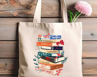 Vintage Taylor Swift Tote Bag, Taylor Swift Album As Books Bag, Taylor Swift Tote Bag, Taylor Swift Gift, Taylor Swift Accessories