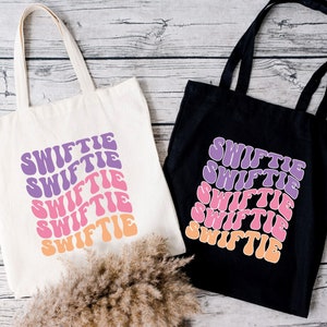 Swiftie Canvas Tote Bag, Taylor Swift Lover, Taylor Swift Tote Bag, Swiftie Tote Bag, Taylor Swift Gift, Swiftie Gifts, Taylor Swiftie Merch image 3