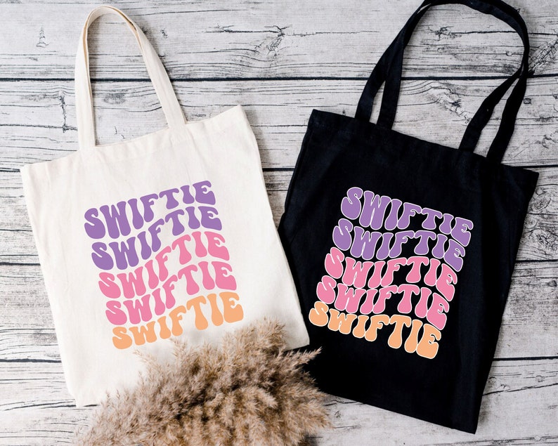 Swiftie Canvas Tote Bag, Taylor Swift Lover, Taylor Swift Tote Bag, Swiftie Tote Bag, Taylor Swift Gift, Swiftie Gifts, Taylor Swiftie Merch image 3