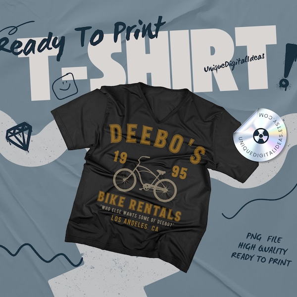 Deebo's Bike Rentals PNG Digital Download