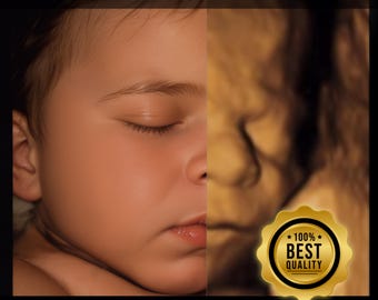 16K Enhanced Ultrasound Baby Scan: Custom 3D/4D/5D Real View