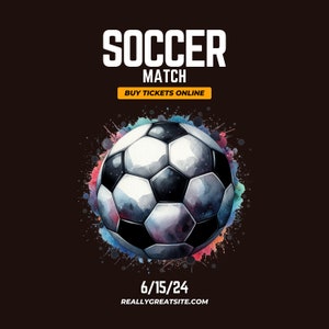 Soccer Clipart Bundle in Watercolor Style - High-quality Soccer ...