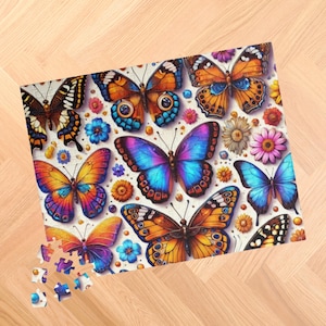 Vlinders legpuzzel, 250, 500, 1000 stukjes, uniek, volwassenen, familie, cadeau voor puzzelliefhebbers