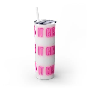 Tumbler with Straw, 20oz &quot;It Girl&quot;
