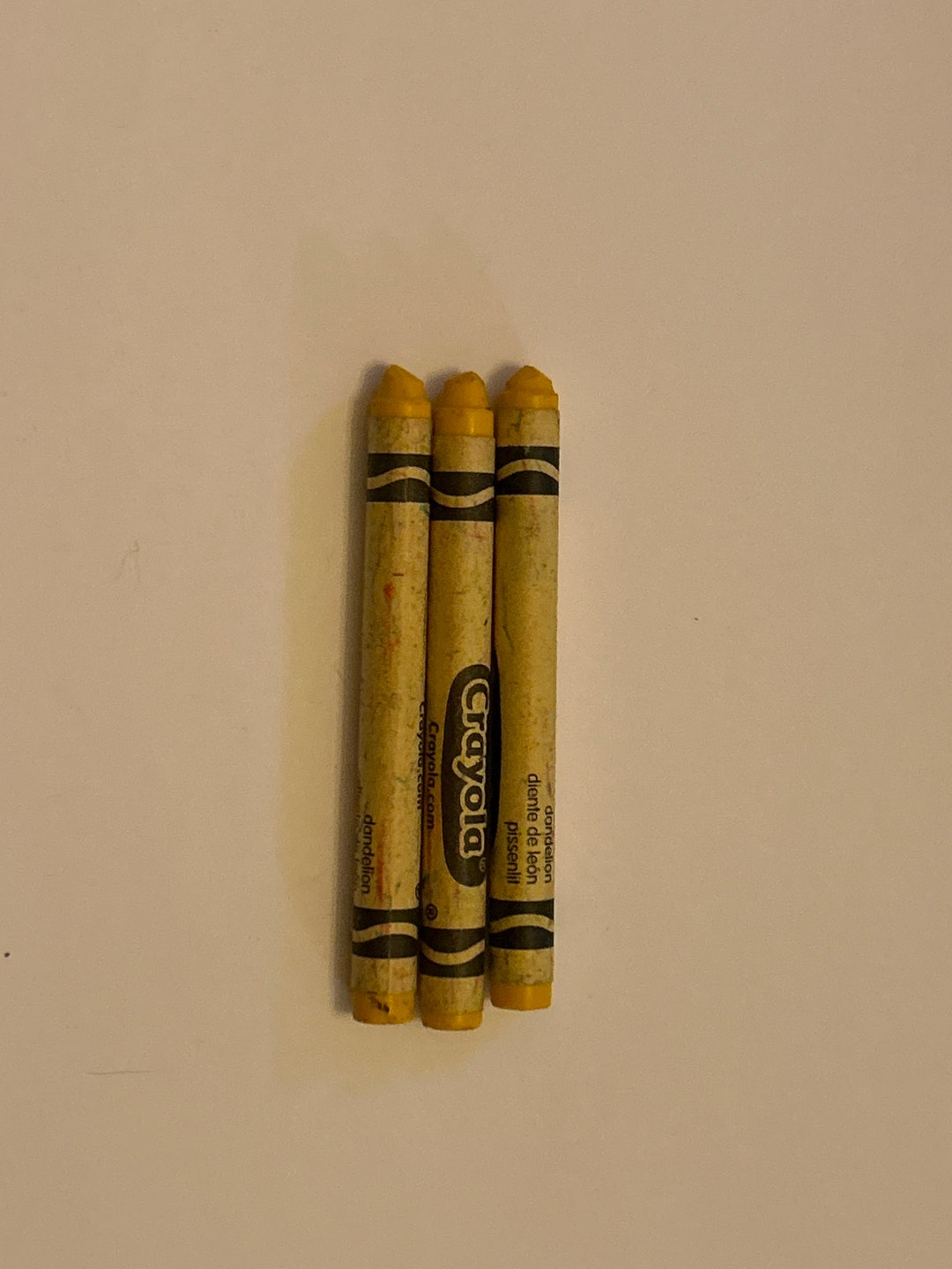 Set of 3 Dandelion Crayola Crayons Etsy