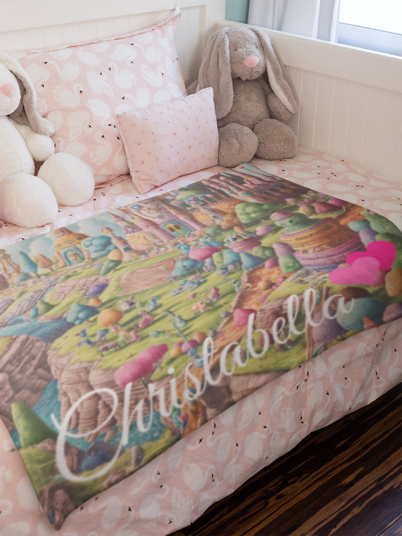 Velveteen Blanket, Blanket Personalize, Personalized Blanket, Velveteen