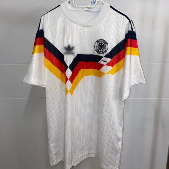 T-Shirt Uomo Germania Calcio Stile Retro In Cotone Organico - Jonny Cotton