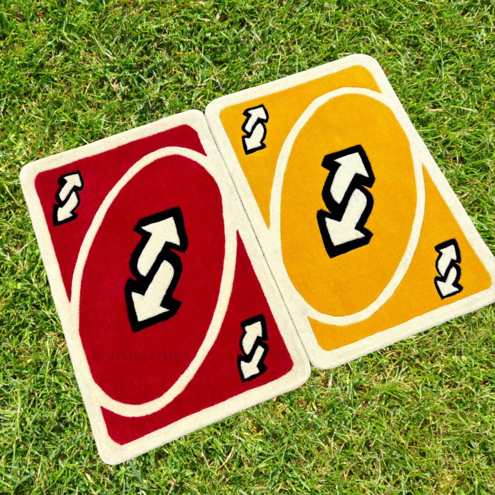 ARTISTA RUGS Uno Reverse Rug 100% New Zealand Wool, Soft, Durable, and ...