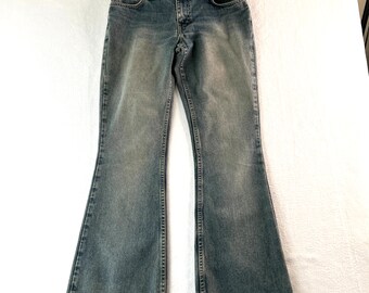 American Eagle Jeans Women's 6 Blue Vintage Wash Bootcut Mid Rise Denim