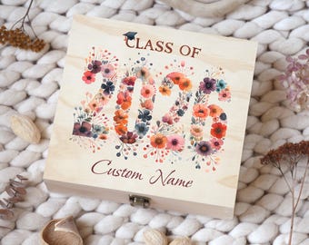 Personalized 2026 Graduation Memory Box: Keepsake Photo Box