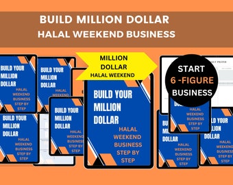 Million Dollar Halal Weekend Business, Residual Income, Side Hustle, Muslim Business, Islamic Books, Make Halal Money,