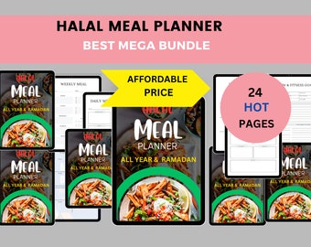 Halal Meal Planner Printable Done for You 2024 Islamic Fitness Diet