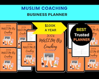 Muslim Coaching Business Planner 2024 for Islamic Work from Home Income