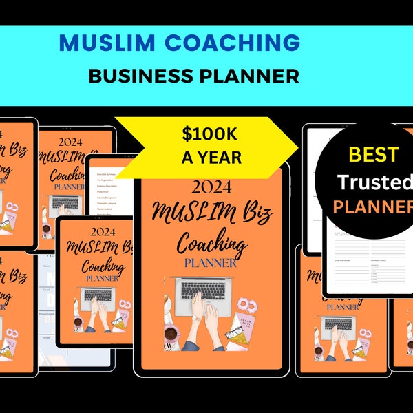 Muslim Coaching Business Planner 2024 for Islamic Entrepreneurial Success
