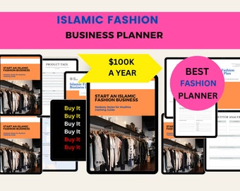 Islamic Fashion Business Planner Guide Work From Home Halal Income Muslim Entrepreneurs