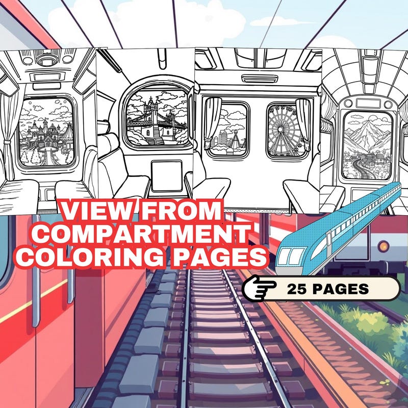 Train in Fall City Etsy