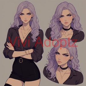 Adoptable Character &quot;Ashly&quot; - Distinctive and Original Character for Roleplaying, Art Reference for Adoption