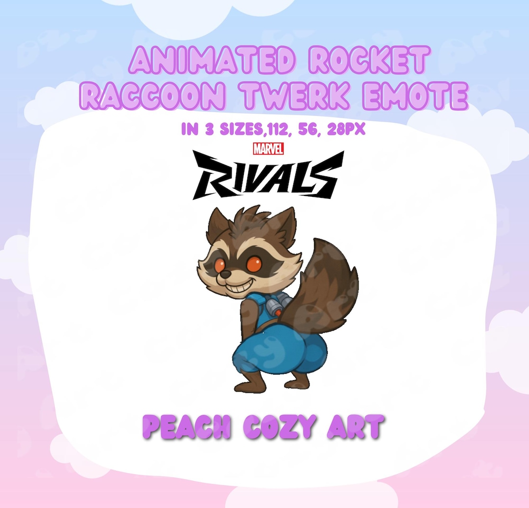 Rocket Racoon Diaper Animated Rocket Raccoon Twerk Emote | Discord | Twitch | Stream Emotes ...