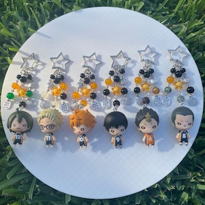 Haikyuu; Volleyball Anime Character Keychains! || Anime bag charms