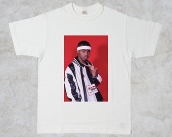 Nas 90s Hip Hop Tshirt in White