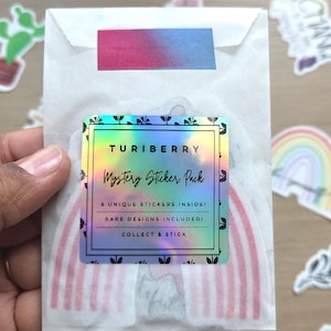 5-Pack Mystery Stickers | Fun Surprise Vinyl Sticker Bundle for Journals & Gifts